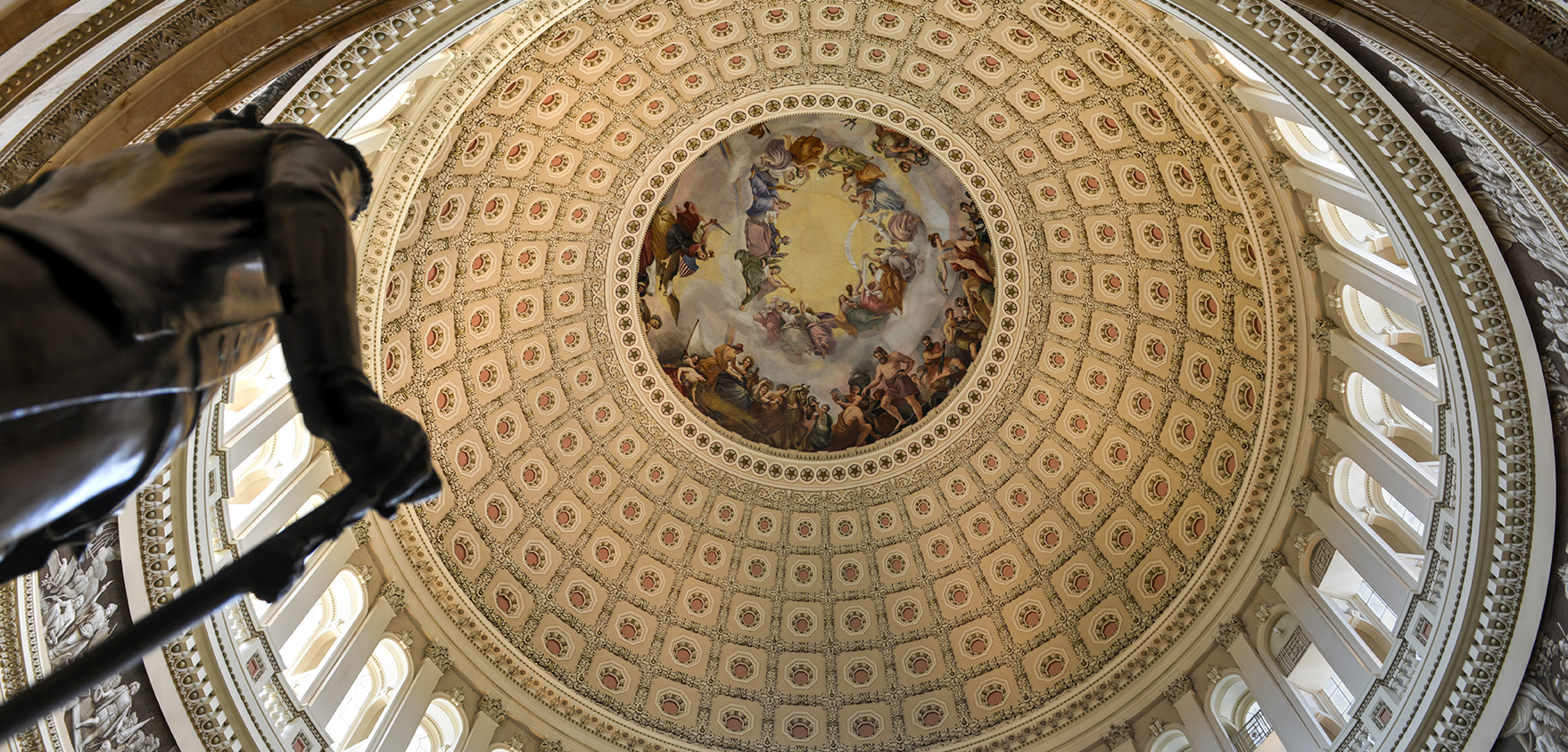 Dome inside of US Capitol, Washington DC