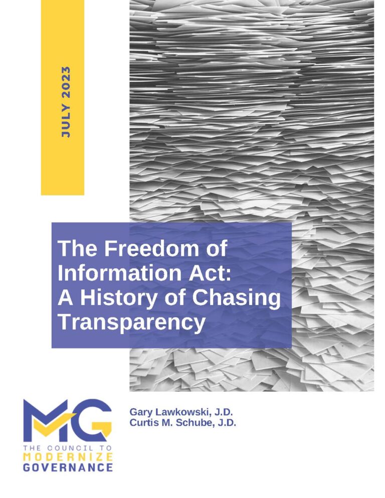 The Freedom of Information Act:  A History of Chasing Transparency
