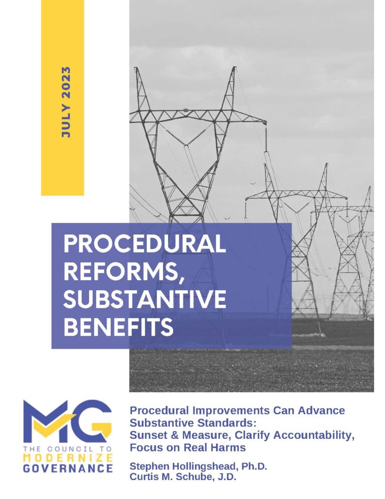 Procedural Reforms, Substantive Benefits