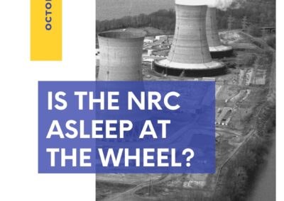 Is the NRC Asleep At the Wheel?