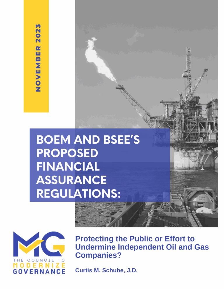 BOEM and BSEE’S Proposed Financial Assurance Regulations