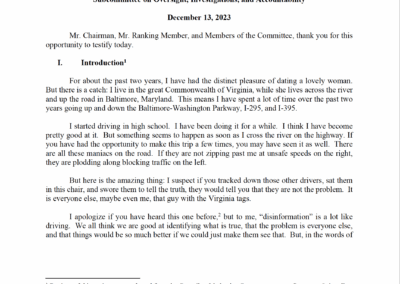 Testimony of Gary Lawkowski