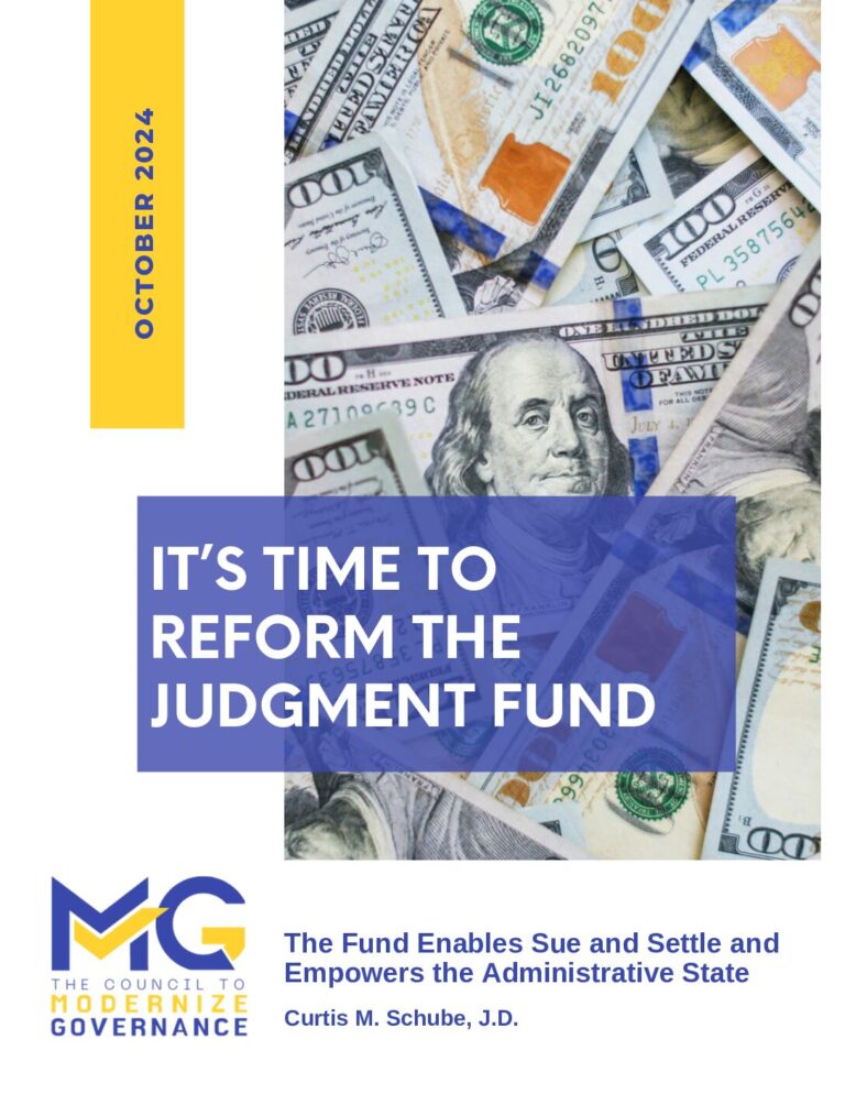It’s Time to reform The Judgment Fund
